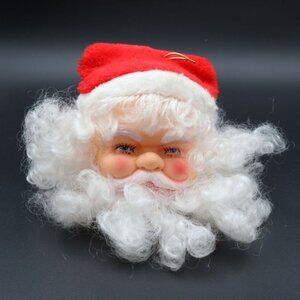 Vintage Santa Claus Head Christmas Ornament Musical Head Bounces